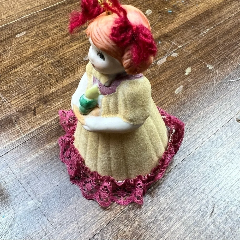 Jasco L'il Chimers Heirloom Doll Porcelain Bell Christmas Ornament #382 With Box